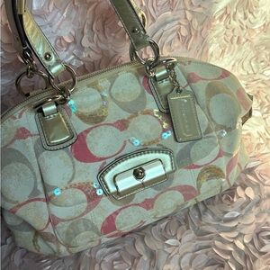 Coach Kristin Signiture Dome Satchel - Pink - Vintage